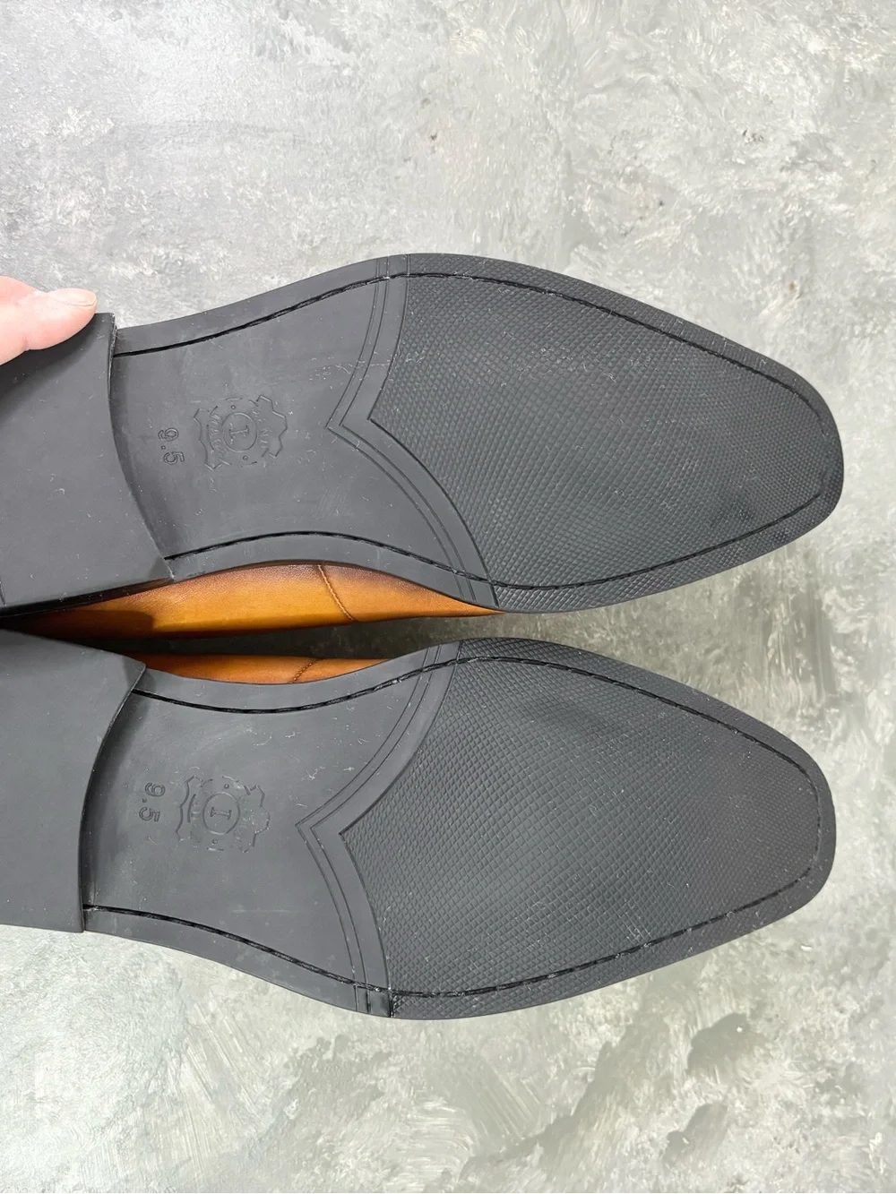 Hallow Unbind Men's Handmade Leather Dress Shoes Full Grain Size 9.5 US new